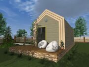 3D Модель каркасного дома 8